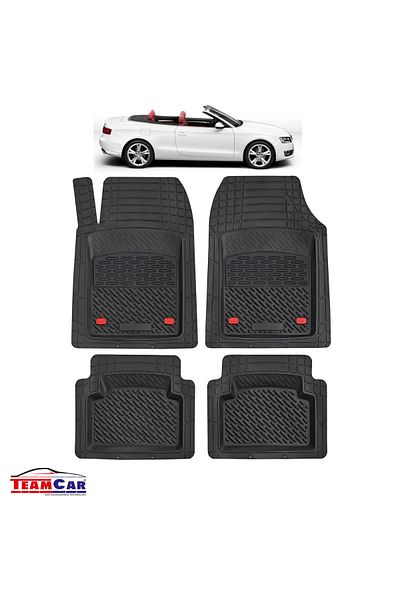 TEAMCAR ® Car Mats Tray Type Compatible with Audi A5 8T Cabriolet (2009–2016)