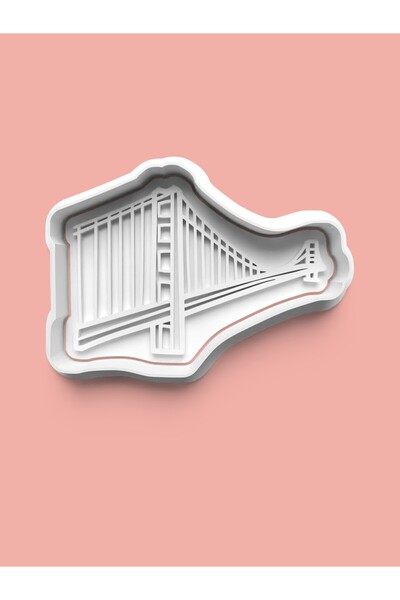 AKTASTORE قالب كوكيز جسر البوابة الذهبية وقالب عجينة السكر