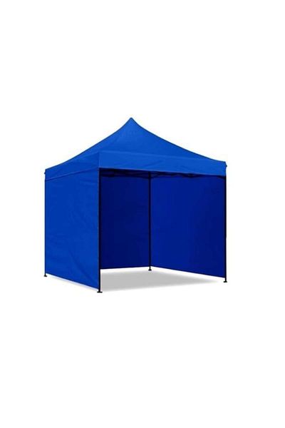 Rovitech Cort pavilion pliabil de gradina, curte, evenimente 3x3 m cu 3 pereti laterali, albastru