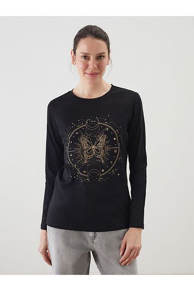 LC Waikiki New Season Crew Neck Printed Women's T-Shirt - S5Ku35Z8