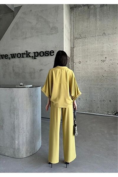 soBasic Double Stylish Design Suit Tncel Fabric