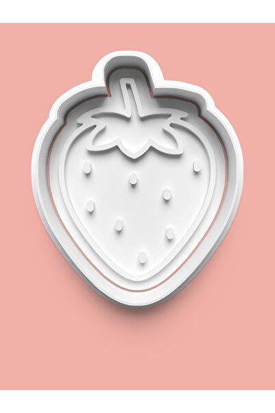 AKTASTORE قالب كوكيز الفراولة اللطيف وقالب عجينة السكر