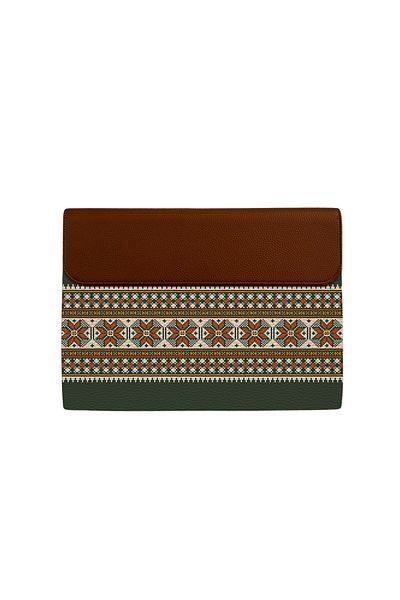 Other Laptop Sleeve - Sadu Pattern Green