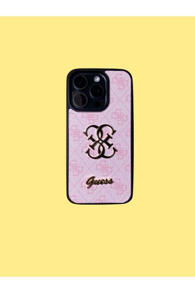 Guess Phone case compatible with iPhone 16 Pro, Guess, pink