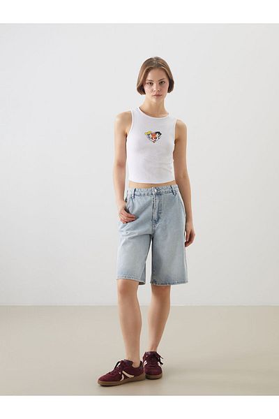 LC Waikiki Powerpuff Girls Printed Crop Women's Tank Top