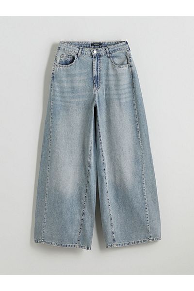 LC Waikiki Xside Blue Wideleg Women's Jean Pants