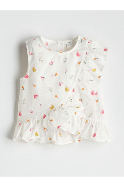 LC Waikiki Floral Girl's Blouse and Shorts 2 Pcs