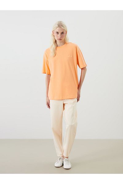 LC Waikiki Crew Neck Embroidered Oversize Women's T-Shirt