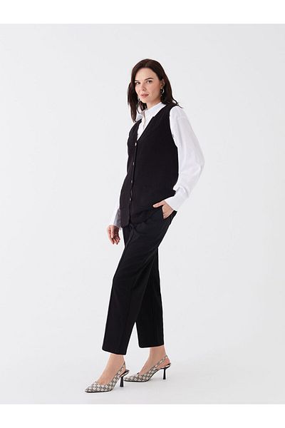 LC Waikiki   Comfortable Fit Women's Trousers with Elastic Waist