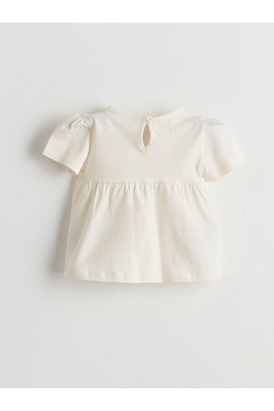 LC Waikiki Baby Girl Dress with Bebe Collar Embroidery