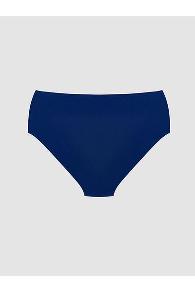 LC Waikiki Γυναικείο μονόχρωμο μπικίνι μπλε Navy