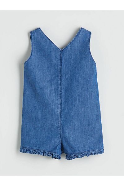 LC Waikiki V Neck Sleeveless Basic Baby Girl Jumpsuit