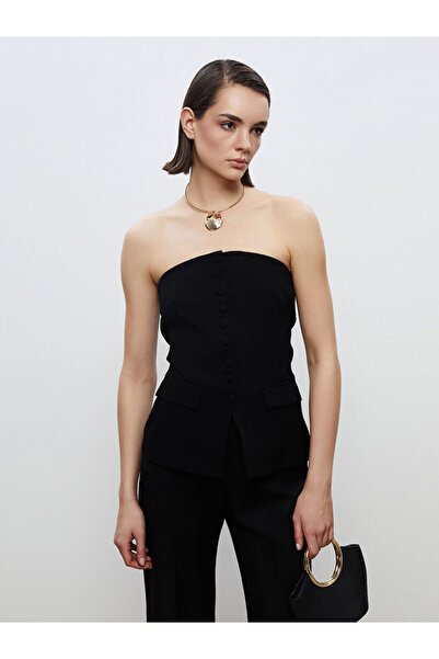 LC Waikiki I Strapless Roba Collar Buttoned Blouse from Freezen Store