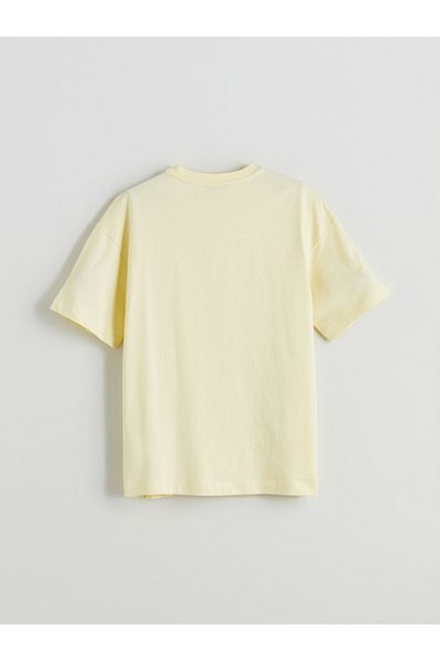 LC Waikiki Γυναικείο μπλουζάκι με κέντημα Crew Neck Oversize