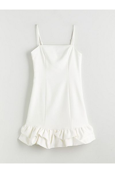 LC Waikiki Rochie mini din poplin cu decolteu pătrat