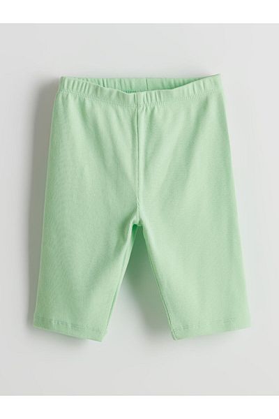 LC Waikiki Short Girls' Leggings with Elastic Waist