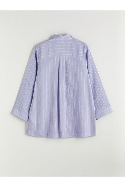 LC Waikiki Shirt Collar Striped Women's Tunic