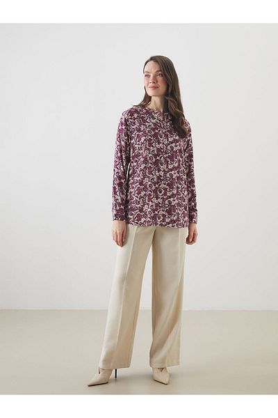 LC Waikiki New Season Dominant Collar Floral Blouse - S5M991Z8