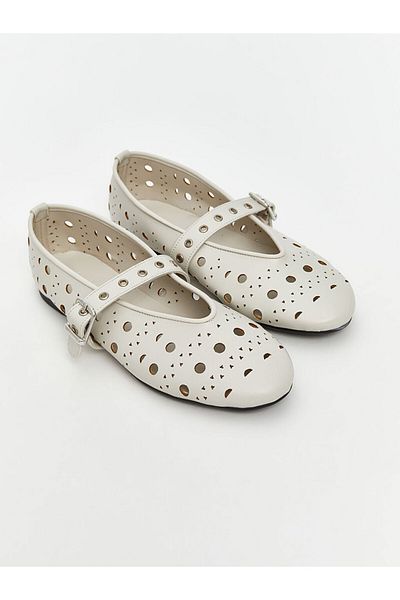 LC Waikiki Leather Look Women's Ballerina Shoes