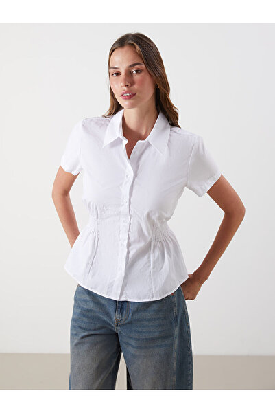 LC Waikiki Shirred Women's Shirt from Uzg Store for Style Enthusiasts