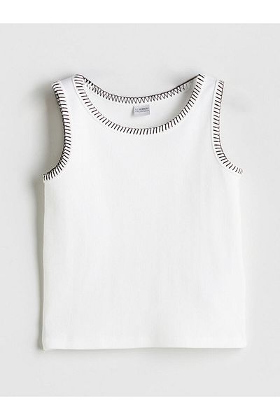 LC Waikiki New Season Crew Neck Girls Crop Undershirt - S5O282Z4