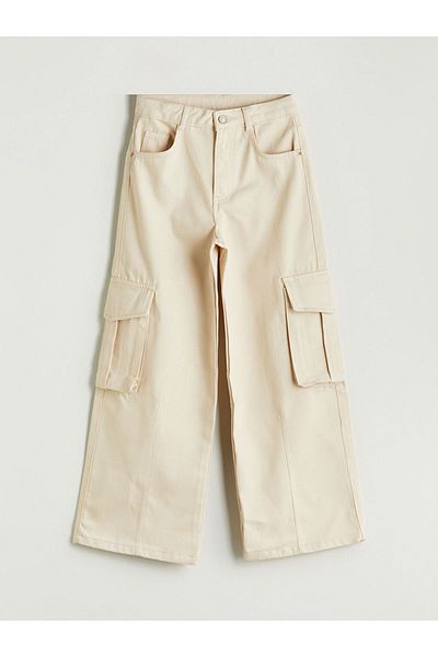 LC Waikiki Wideleg Girl's Cargo Pants