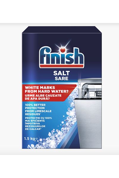 Finish Rinse Aid Package 800 ml and Dishwasher Salt 1.5 kg
