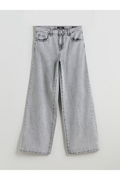 LC Waikiki New Season Wideleg Women's Jean Trousers - S5Jf92Z8