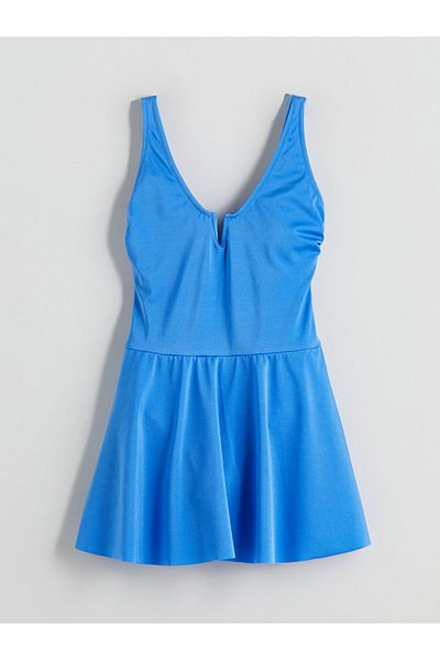 LC Waikiki Costum de baie pentru femei Kaçık Yaka cu fustă