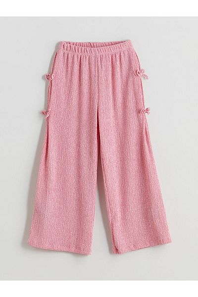 LC Waikiki New Season Elastic Waist Bow Detailed Girls' Pants - S5Q769Z4
