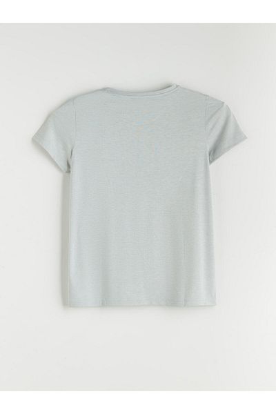 LC Waikiki Tricou de damă cu imprimeu cu gât crew