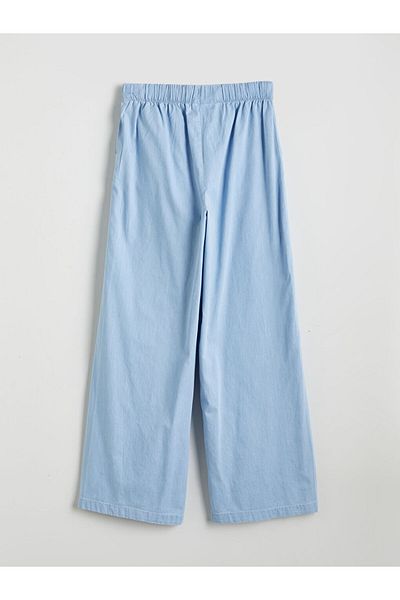 LC Waikiki Wideleg Women's Jeans Pants with Elastic Waist