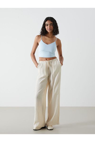 LC Waikiki Lcw V-Neck Straight Strap Women's Crop Fast Fashion