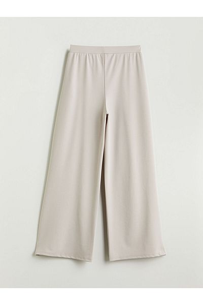 LC Waikiki New Season Elastic Waist Wide Leg Women's Pleated Trousers - S5H353Z8