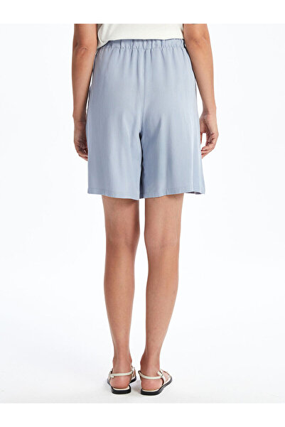 LC Waikiki Beli Lastikli Keten Karışımlı Kadın Şort
