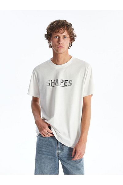 LC Waikiki Crew Neck Short Sleeve Printed Combed Cotton Men's T-Shirt