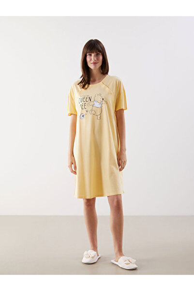 LC Waikiki طاقم الرقبة مطبوعة ثوب النوم الأمومة