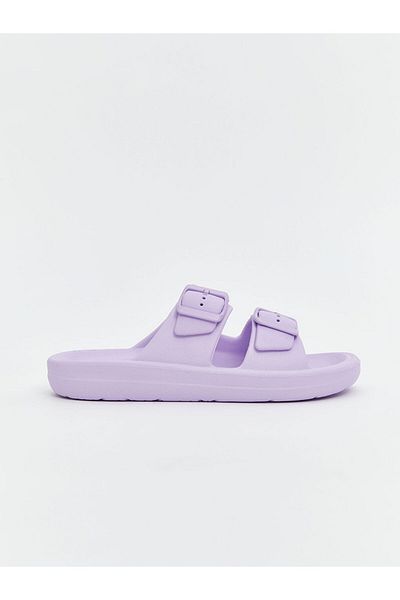 LC Waikiki Lcw Steps Lilac Double Striped Girl's Slippers
