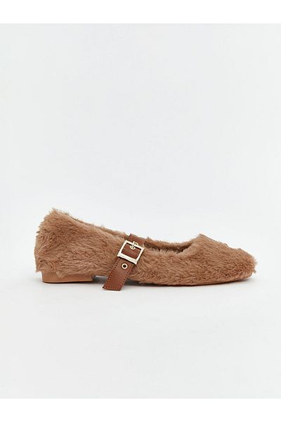LC Waikiki Women's Plush Ballerina Shoes
