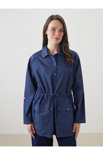 LC Waikiki Shirt Collar Women's Jean Jacket