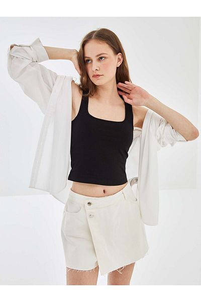 LC Waikiki Women's Square Neck Straight Athlete
