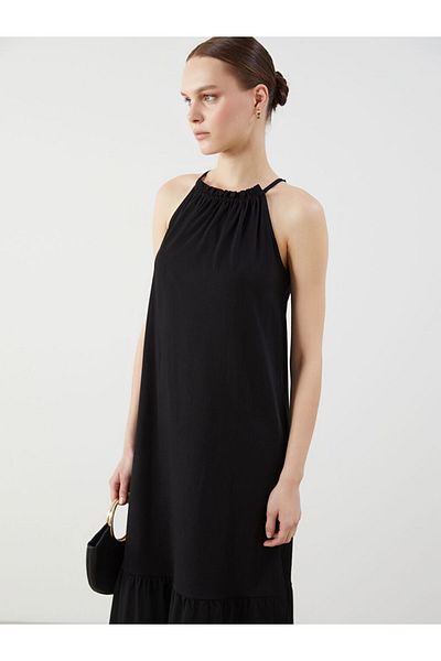 LC Waikiki New Season Halter Neck Dress - S5Is26Z8