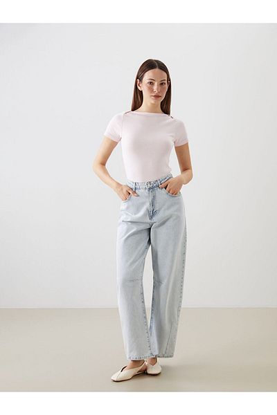 LC Waikiki Women's Boat Neck T-Shirt