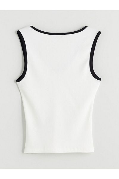 LC Waikiki V-Neck Textured Women's Tank Top