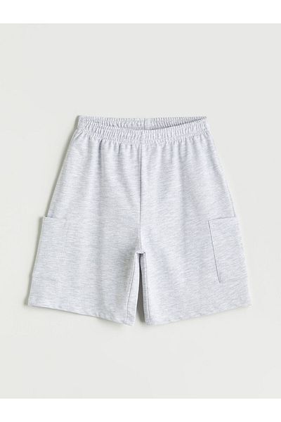 LC Waikiki Girls' Cargo Shorts with Elastic Waist
