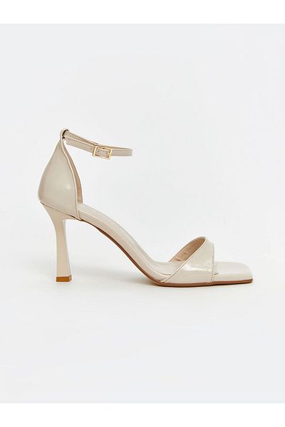 LC Waikiki Koor Beige Single Strap Ankle Strap Women's Heeled Shoes