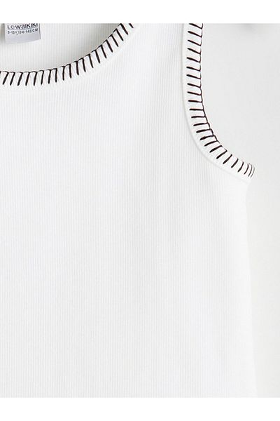 LC Waikiki New Season Crew Neck Girls Crop Undershirt - S5O282Z4
