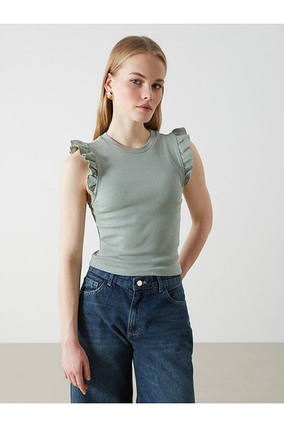 LC Waikiki Crew Neck Textured Women's Athlete