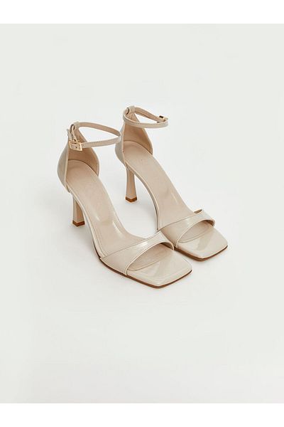 LC Waikiki Koor Beige Single Strap Ankle Strap Women's Heeled Shoes