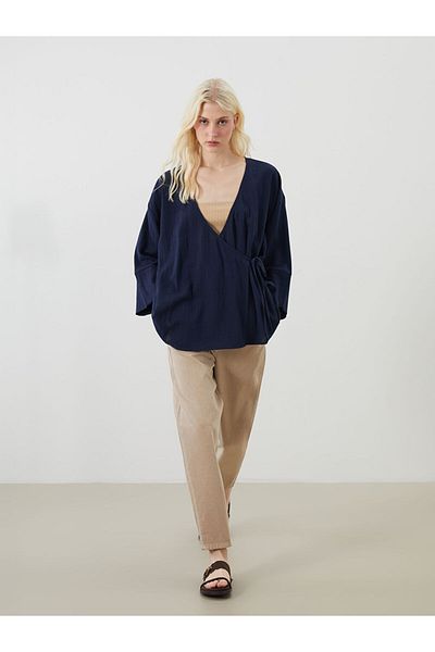 LC Waikiki New Season Elastic Waist Balloon Fit Women's Jean Trousers - S5Jf64Z8